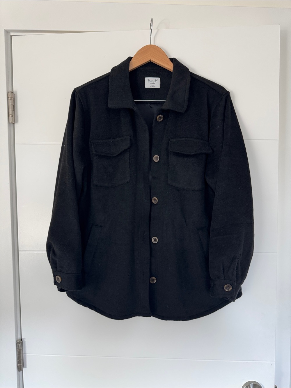 YoungLA Women'Small Black Utility Jacket Size Small